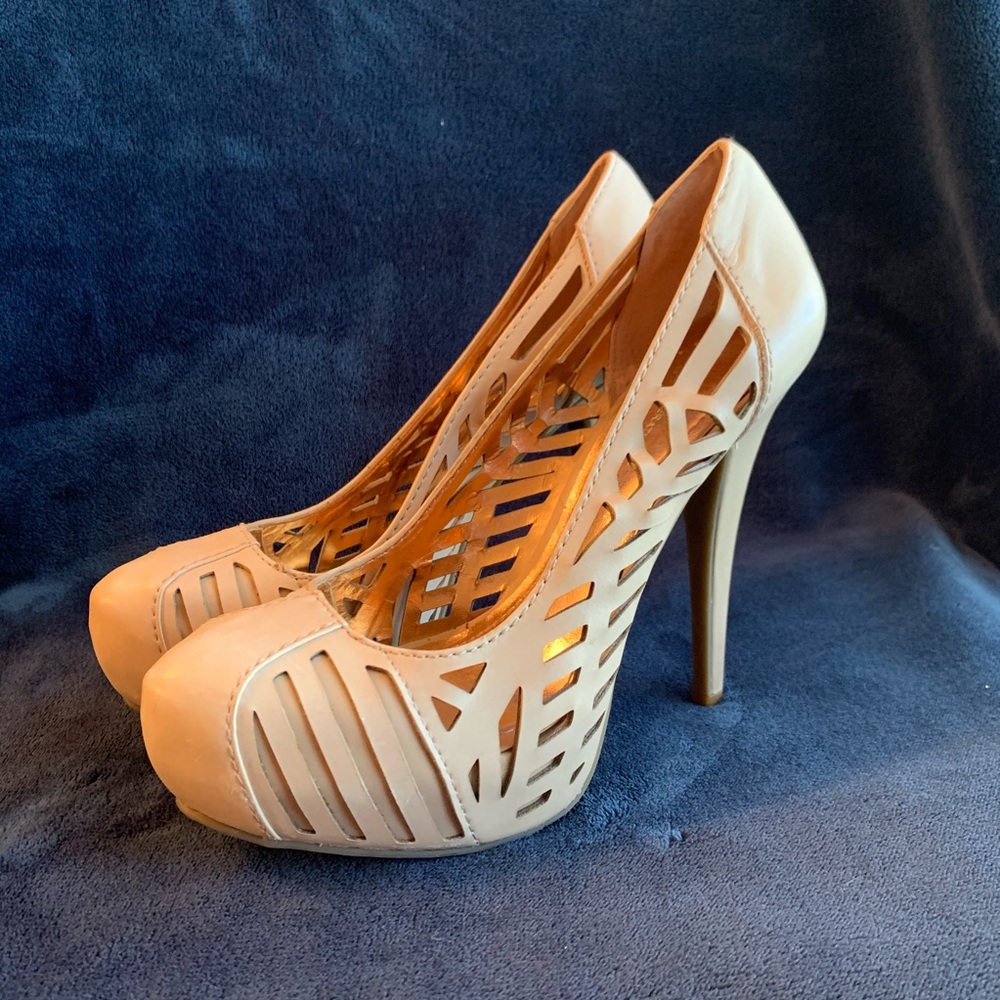 BCBG Tan High Heels